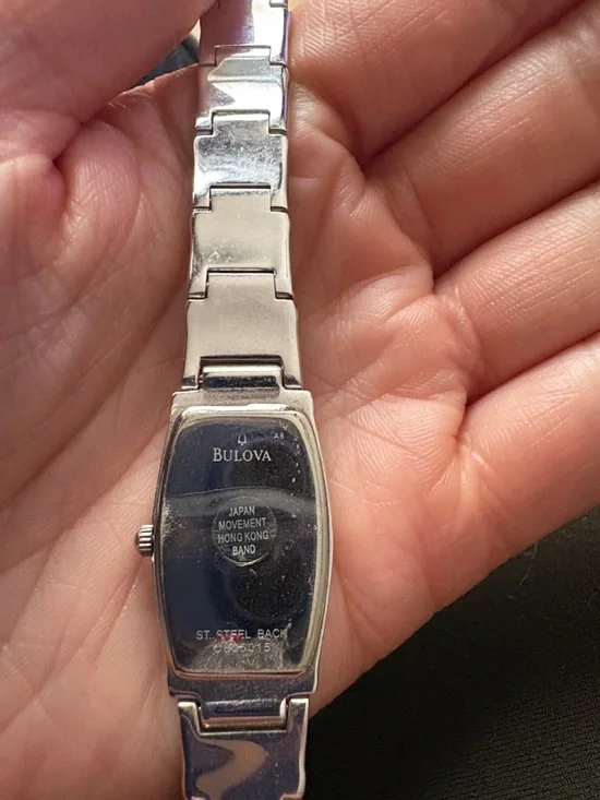 Bulova Silver Rectangular Bracelet Watch - Picture 2 of 3